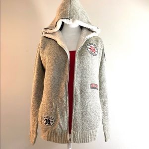 Libel 38 Fur Lined Patch Hoodie